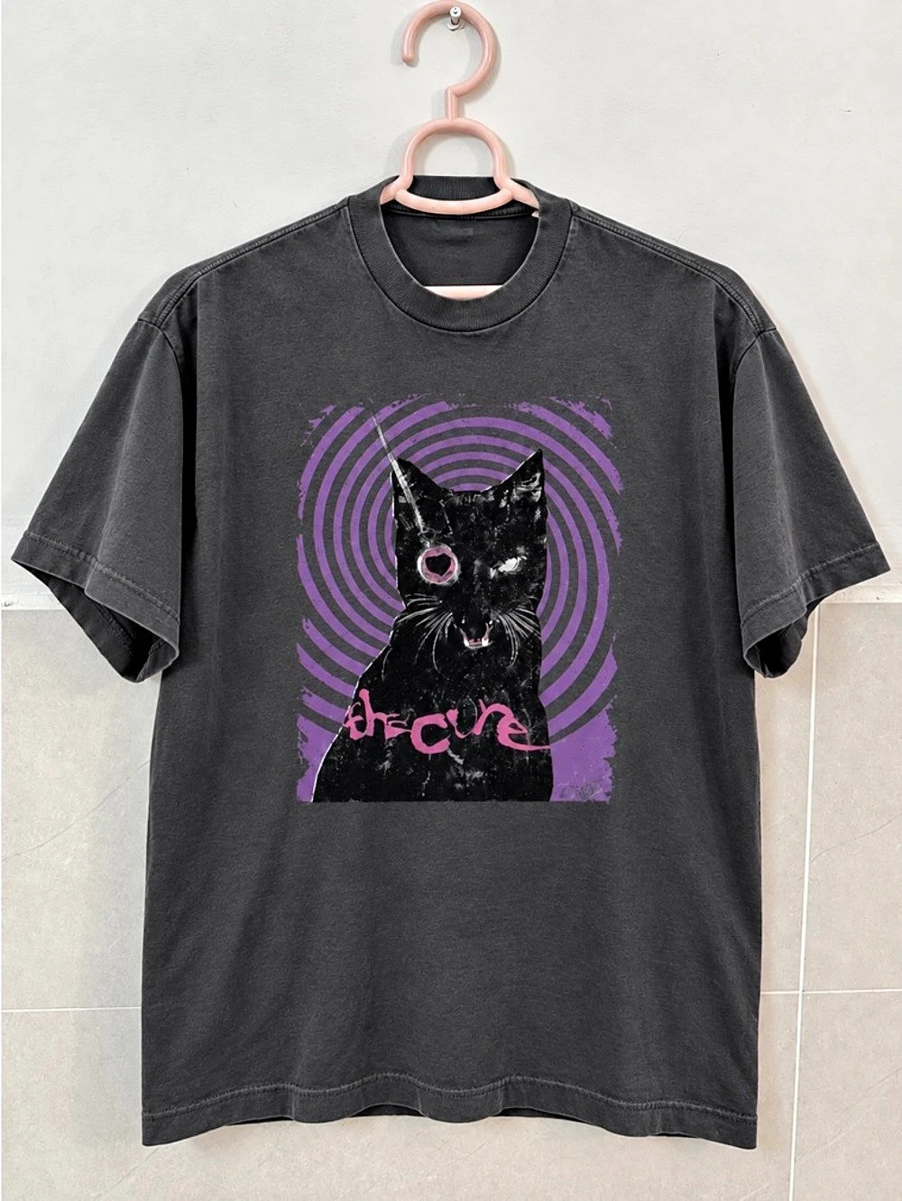 The Cure Black Cat Graphic Pepper Tee